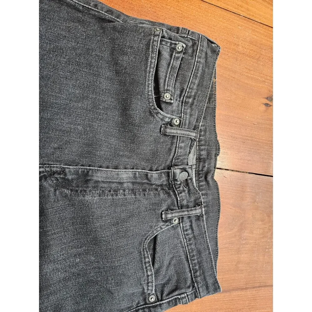 Levi's 513 Slim Straight Jeans Black Wash Denim CW-3215 Men's 34x32